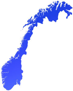 outline map of Norway